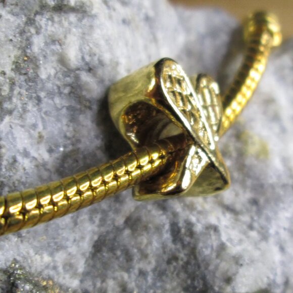 Gold Plated 925 Silver Snowshoes European Charm - Picture 3 of 9